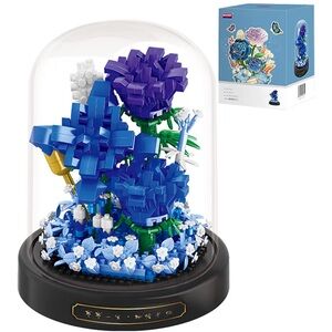 Blue and White Floral Building Set